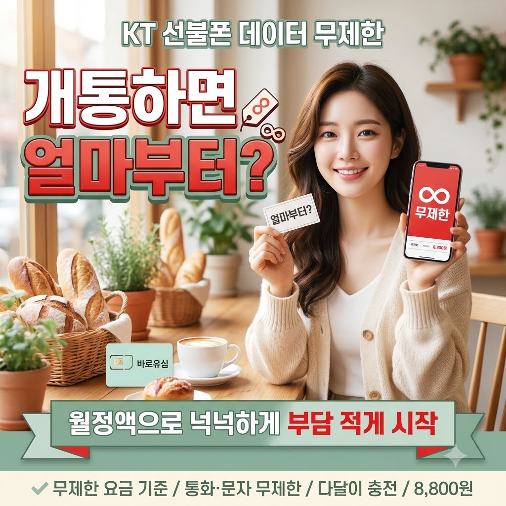 KT선불폰 데이터 무제한 요금제