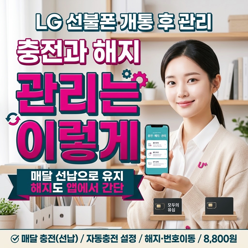 LG선불폰 충전 해지 방법