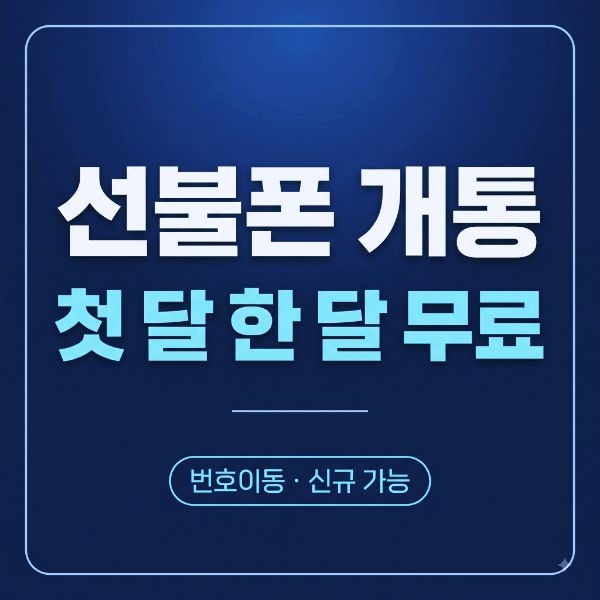 선불폰 개통 유심 구매처 안내