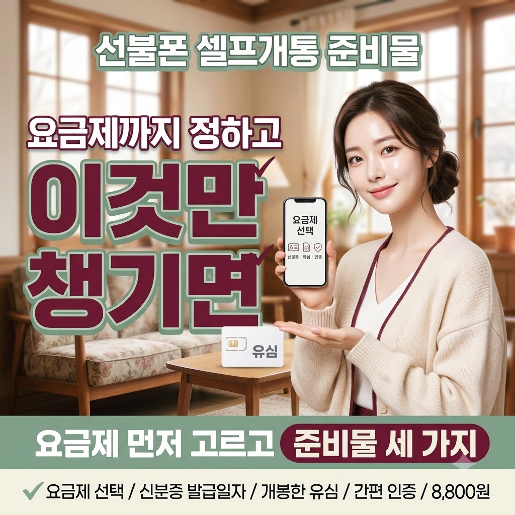 선불폰 개통 필요서류 종류