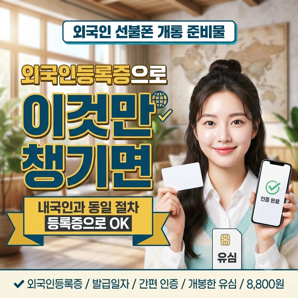 선불폰 셀프개통 요금제 준비