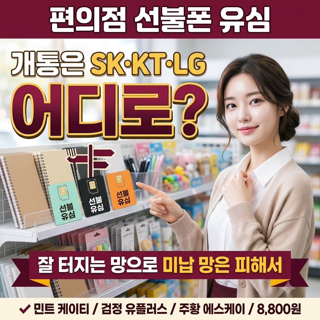편의점 선불유심 데이터 무제한